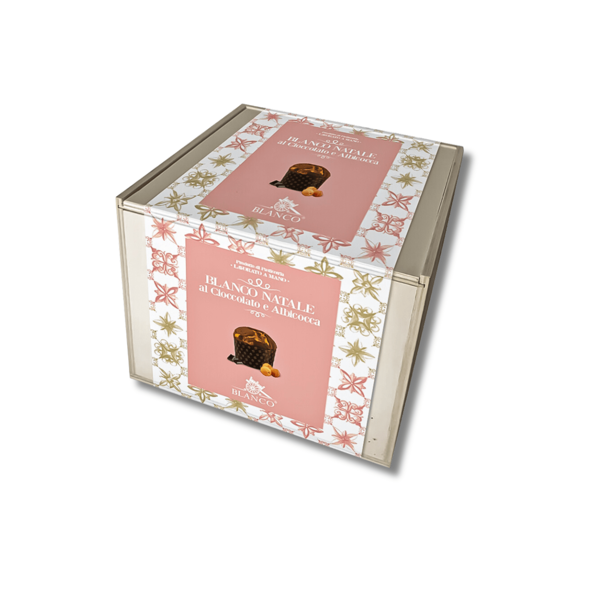 Box Legno Panettone Cioccolato e Albicocca