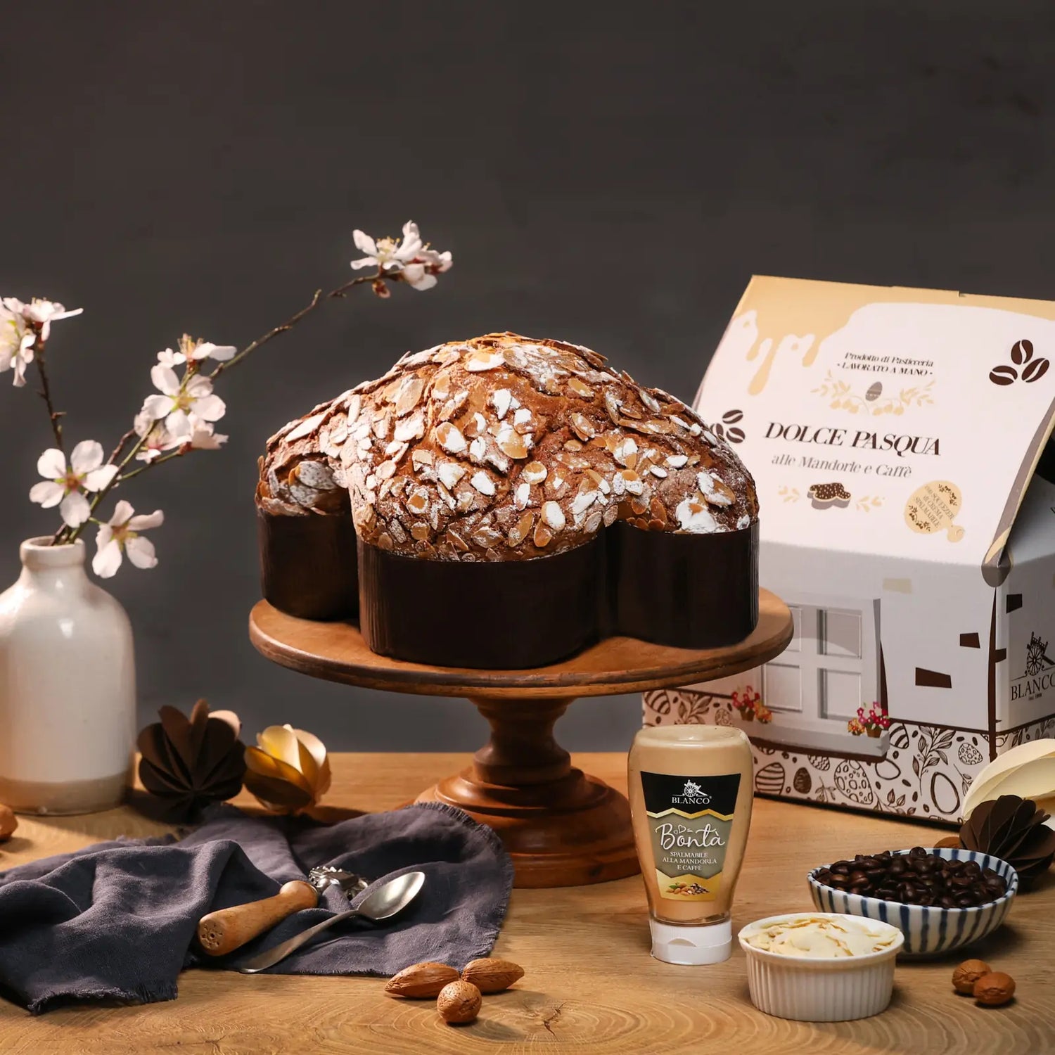 Colomba Artigianale Mandorle e Caffè - Blanco Dolci