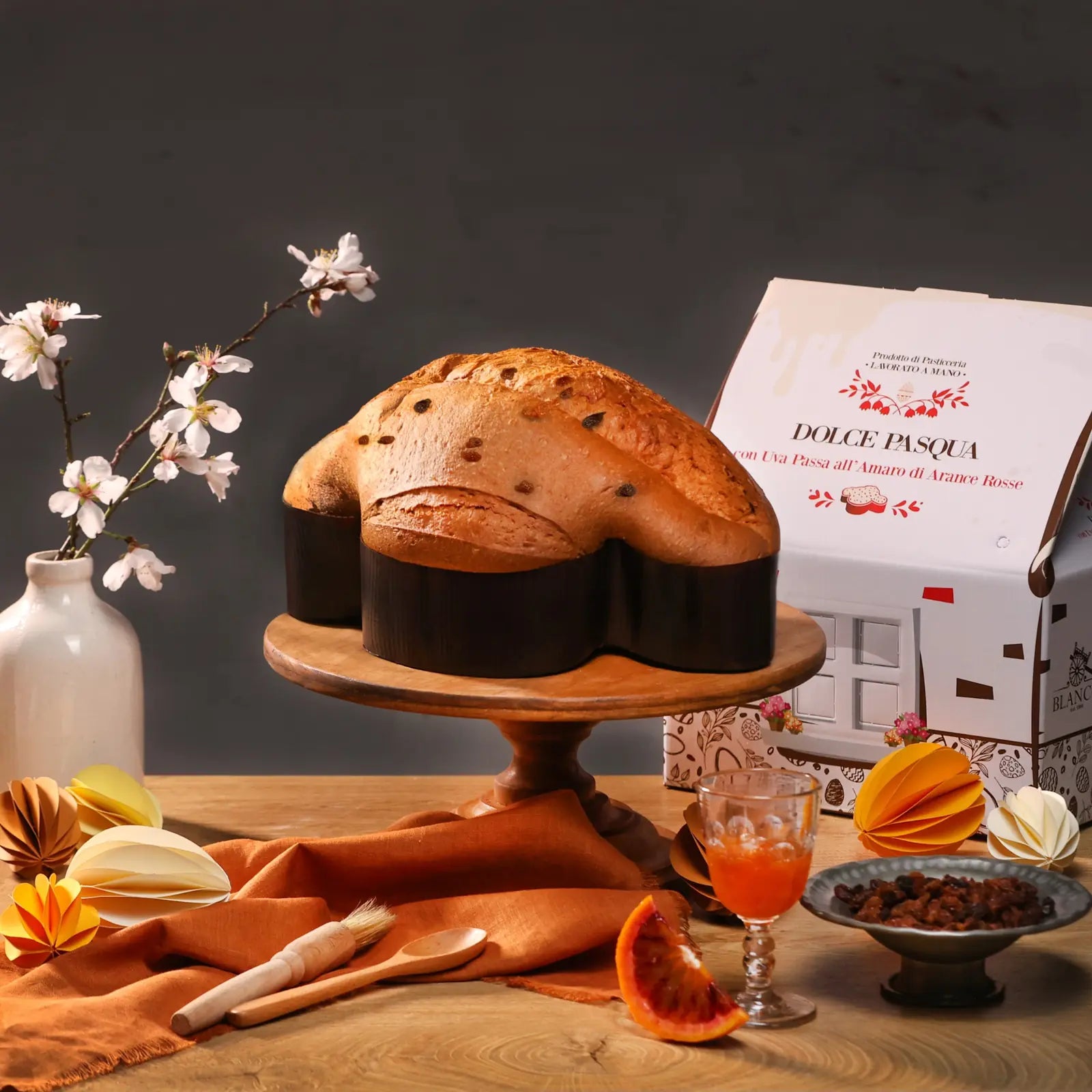 Colomba Artigianale con Uva passa all'amaro siciliano - Blanco Dolci