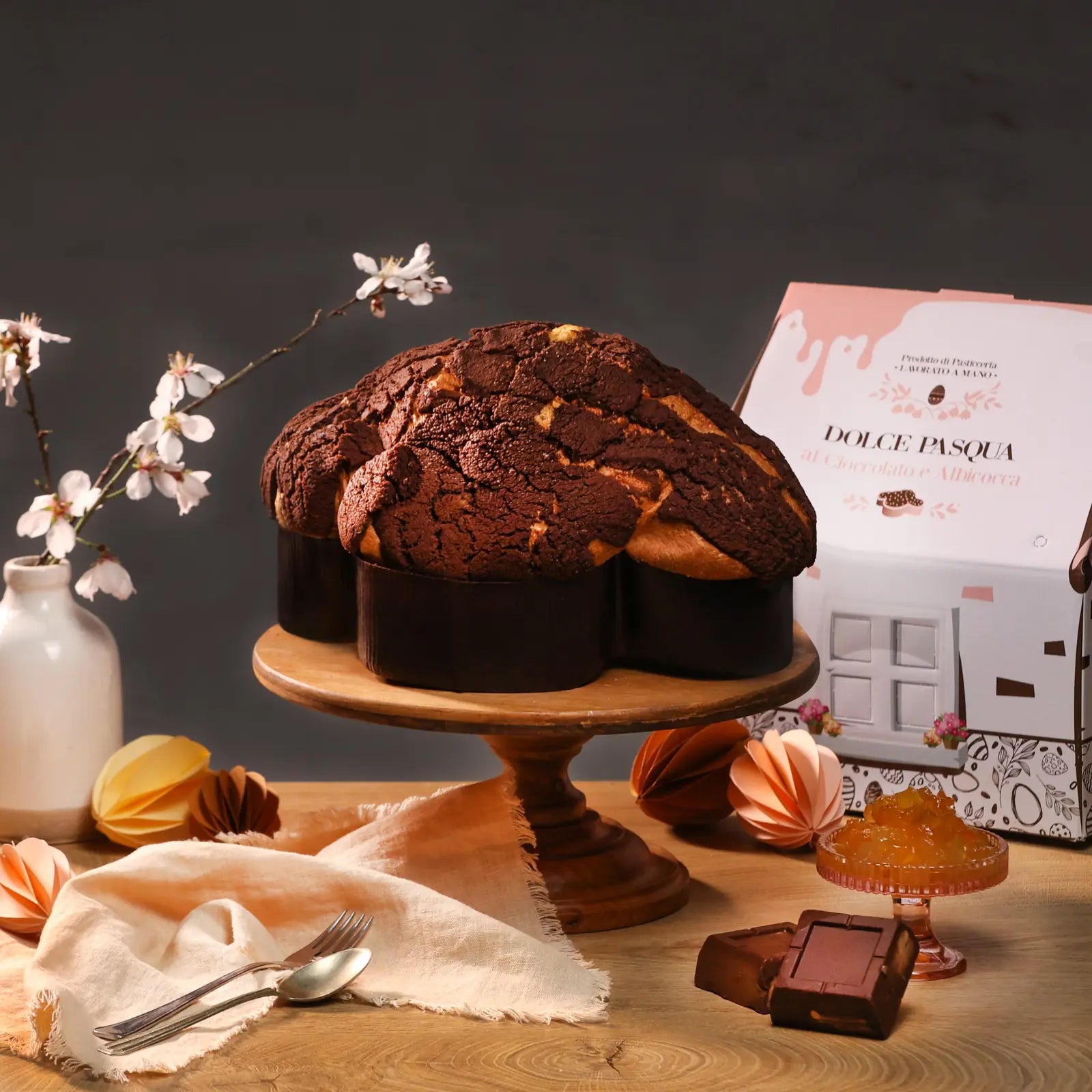 Colomba Artigianale con Cioccolato e Albicocca - Blanco Dolci