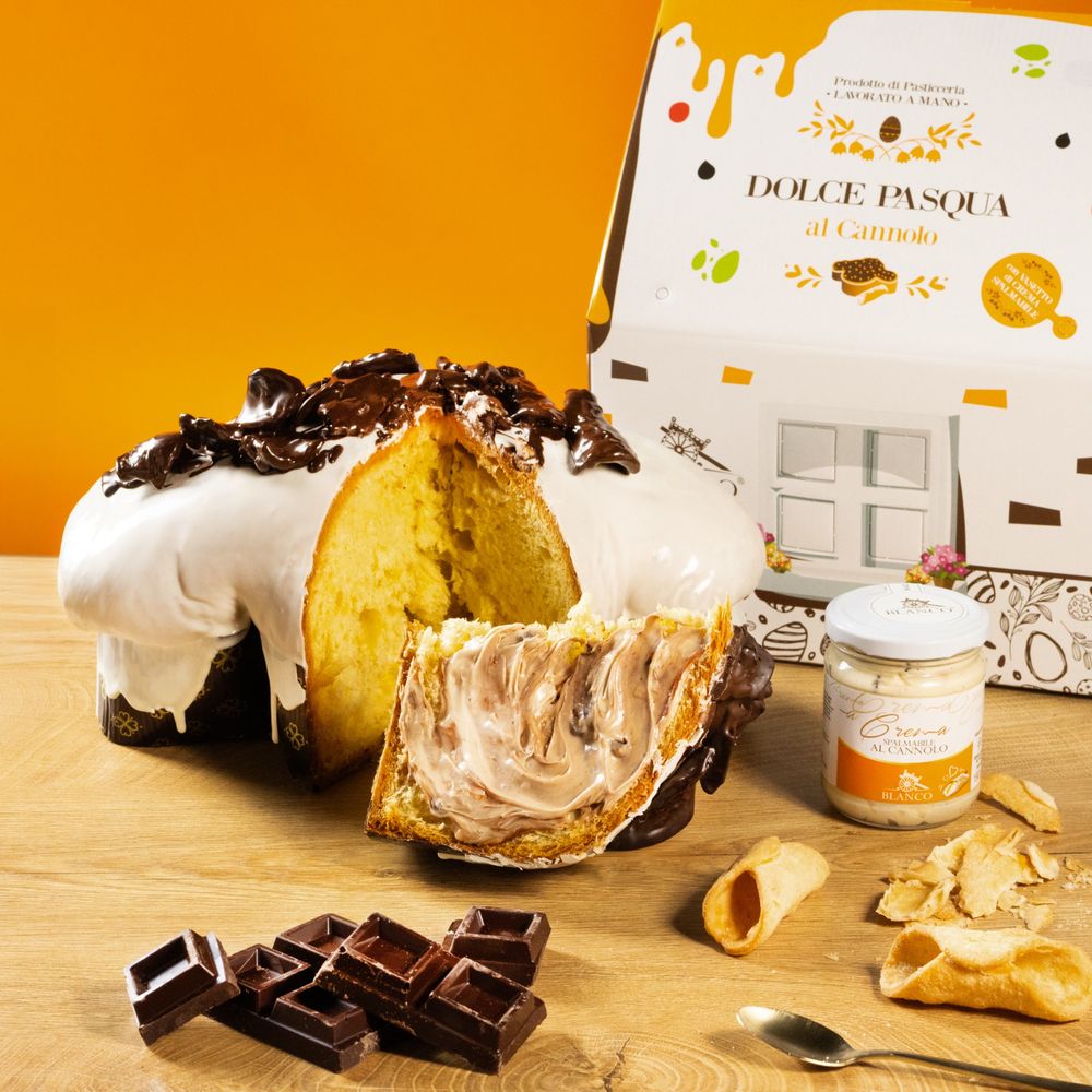 Colomba Artigianale da 1 KG + 190 gr di irresistibile crema per personalizzare ogni tua fetta