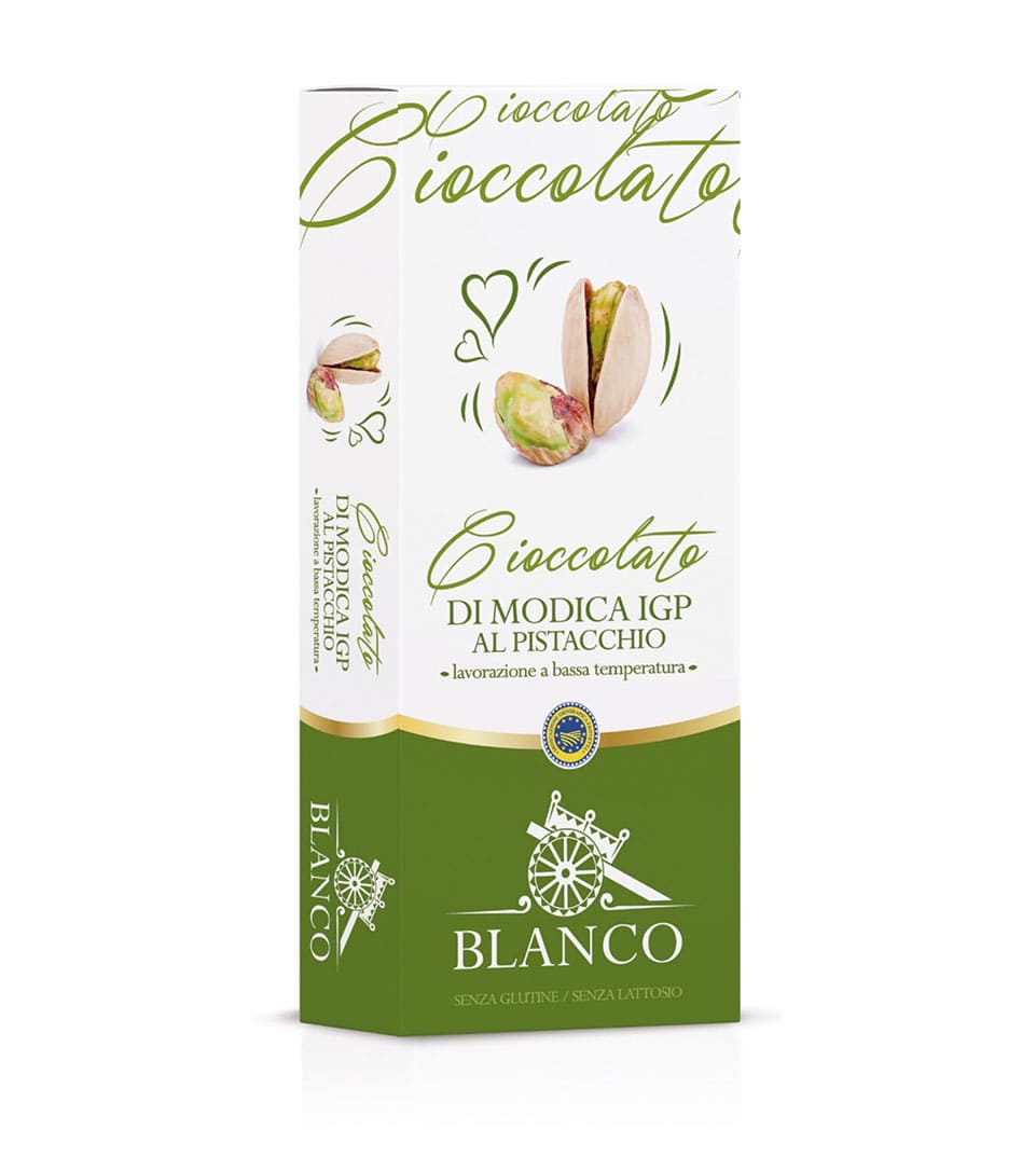 Cioccolato di Modica IGP al pistacchio